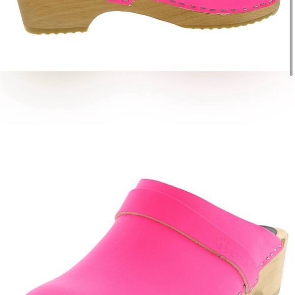 New Swedish Hasbeens Neon Pink Clogs - EU 40 - Picture 4 of 4